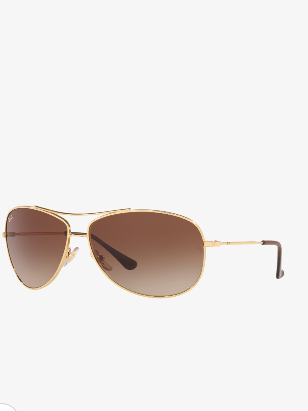 Ray-Ban Women's Gold Frame Brown Gradient Aviator Sunglasses